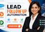 setup salesforce hubspot pipedrive lead follow up automation